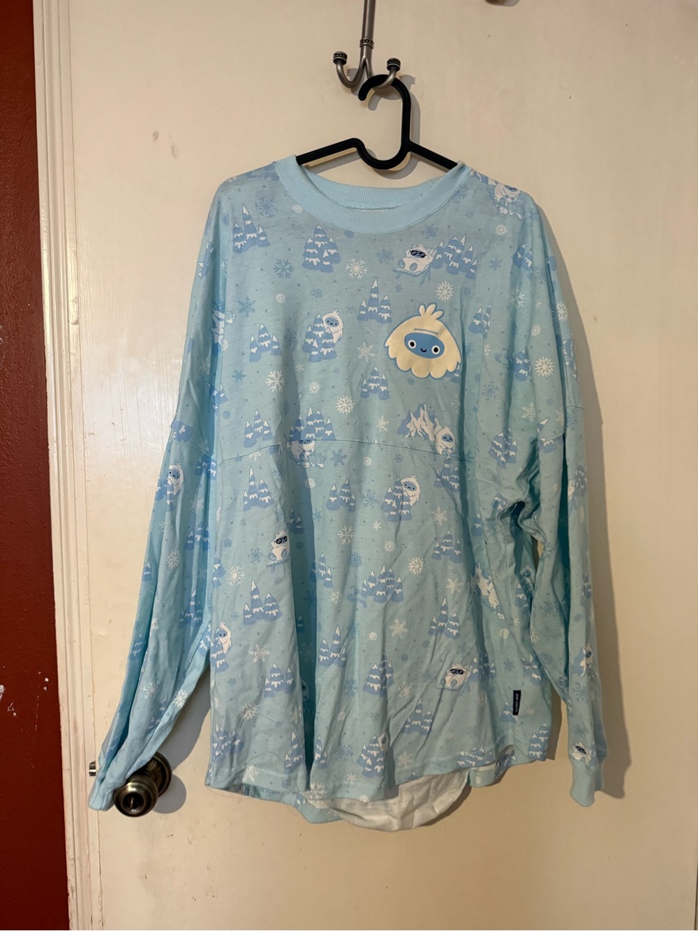 Disney Cream Jersey Spirit Sweatshirt with Gray Logo - Picture 1 of 3